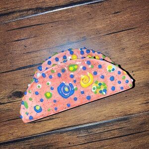 Handmade Pink Polkadot Phone Holder